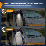 Dome Light Spot Flood Combo Universal 2in-4in Roll Bar Mount Nilight