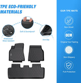 2021-2024 Tesla Model Y 5-Seat TPE Floor Mats Nilight