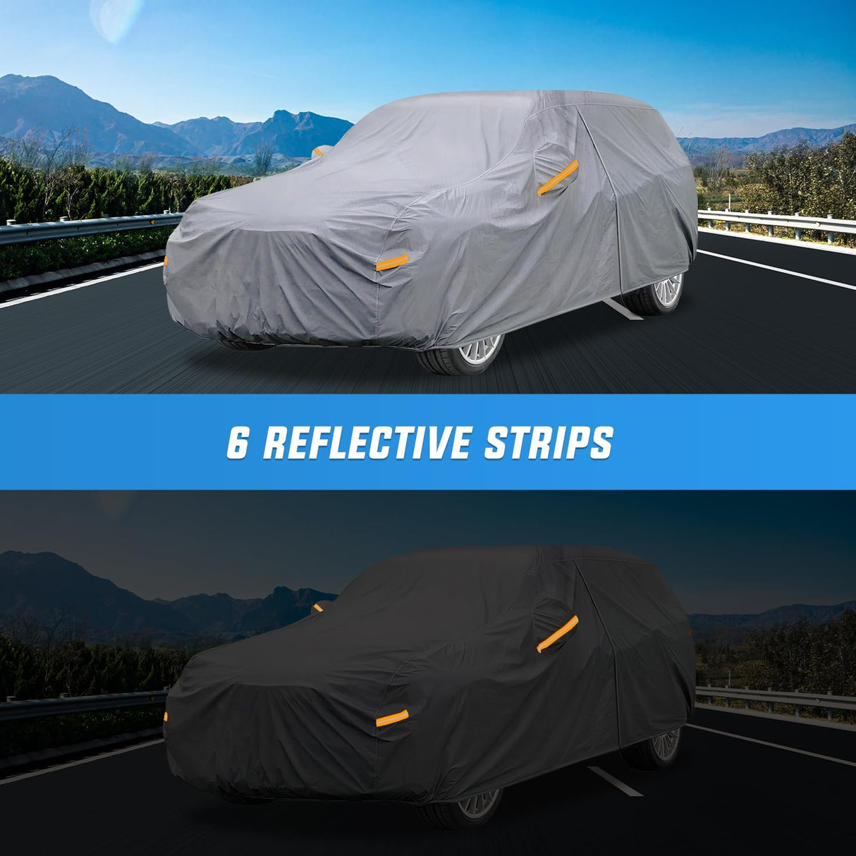 Universal Fit for SUV Jeep-Length (182in to 190in) Car Cover UV Protection Nilight