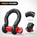 1/2 Inch D-Ring Shackle (Pair) Nilight