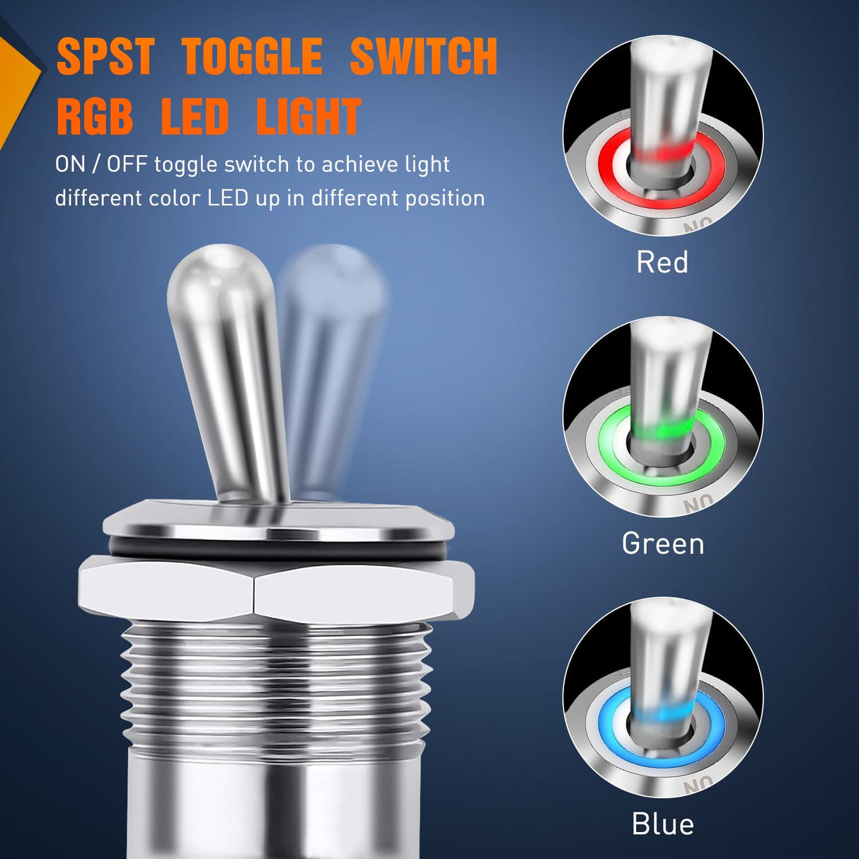 16mm RGB Toggle Switch 3Pcs Nilight