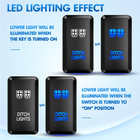 Toyota Ditch Lights Push Button ON/Off Switch Nilight