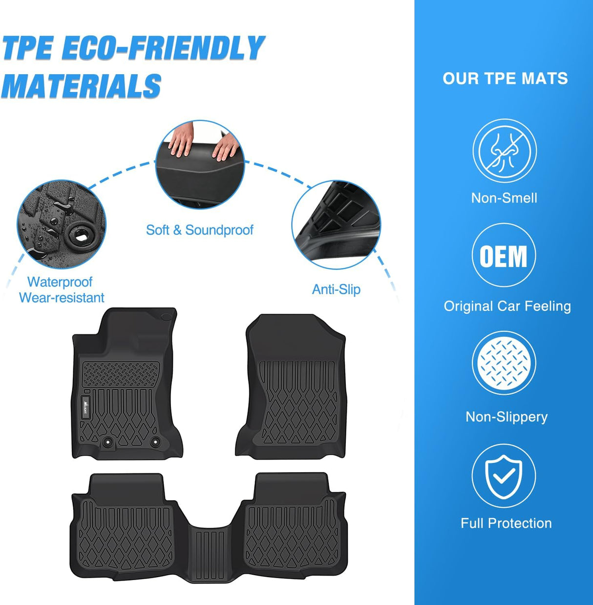 2020-2024 Subaru Outback Legacy TPE Floor Mats Nilight