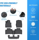 2020-2024 Ford Explorer 7 Seats TPE Floor Mats Nilight