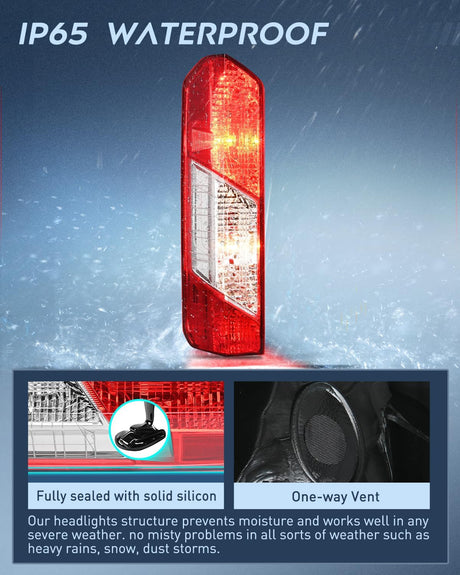 2015-2023 Ford Transit 150 250 350 350HD Taillight Assembly Rear Lamp Replacement OE Style Driver Side Nilight