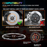 17.5 Inch LED Wheel Ring Lights Single Row RGB APP Remote Control 4Pcs Nilight