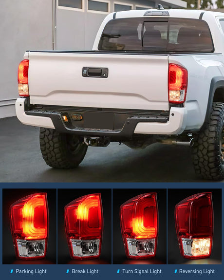 2016-2023 Toyota Tacoma Taillight Assembly Rear Lamp Replacement OE Style Driver Passenger Side Nilight