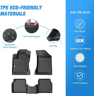 Floor Mat TPE Floor Mats For Jeep Compass 2017-2023