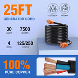 30Amp 25FT Generator Extension Cord Nilight