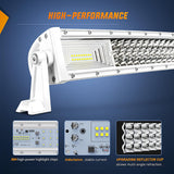 52 Inch 783W Spot Flood Combo White Case Led Light Bar Nilight