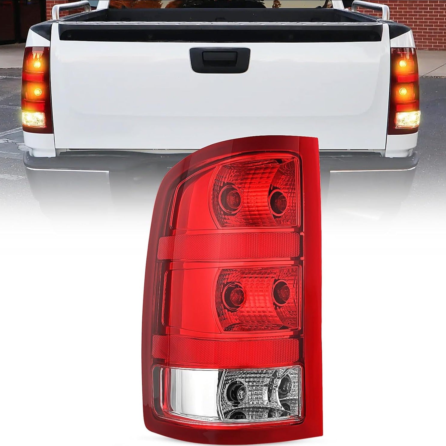 2007-2013 GMC Sierra 1500 2500HD 3500HD Taillight Assembly Rear