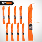 Motorcycle Tie Down Straps Max Break Strength 12000Lbs Orange Nilight