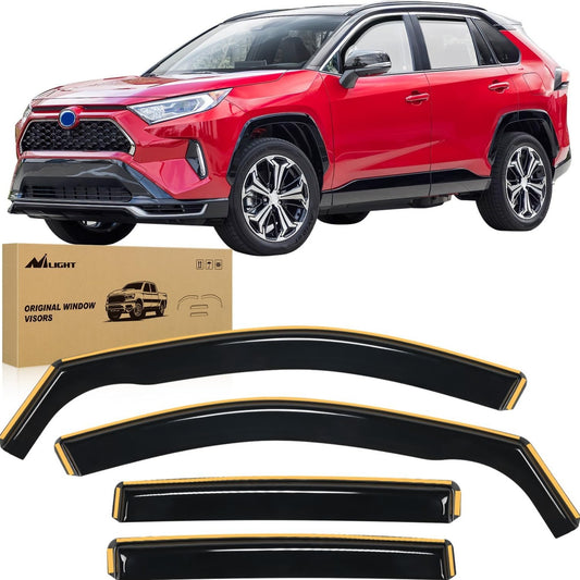 2019-2024 Toyota RAV4 Rain Guards Acrylic 4Pcs Nilight