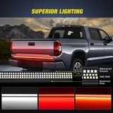 Led light Strip 48" Aluminum Frame Triple Row 780 Leds Red/White Light Strip