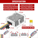 48V to 12V 20A 240W Voltage Converter Nilight