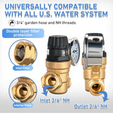 RV Water Pressure Regulator Handwheel Adjustment Nilight