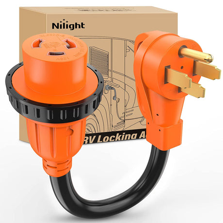 50AMP to 30AMP RV Locking Adapter Cord Nilight