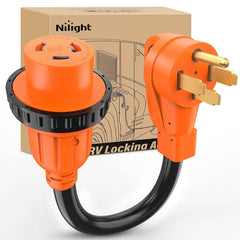 50AMP to 30AMP RV Locking Adapter Cord