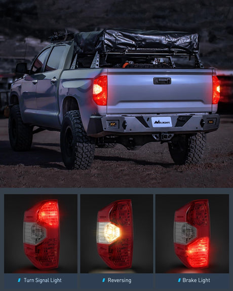 Taillight Assembly Taillight Assembly Compatible with 2014 2015 2016 2017 2018 2019 2020 2021 Toyota Tundra Rear Lamp Replacement OE Style Driver Side and Passenger Side