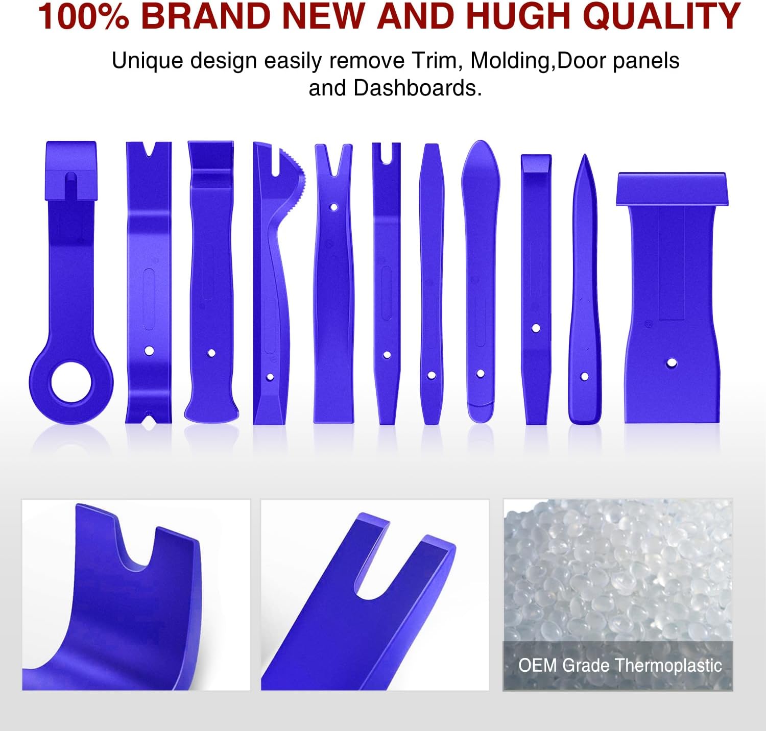 40 Pcs Auto Trim Removal Tool Set Blue Nilight