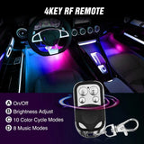 72Leds RGBIC Interior Light Strip APP RF Remote Control 4PCS Nilight