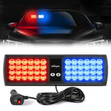 48 LED Red Blue Emergency Warning Strobe Lights Nilight