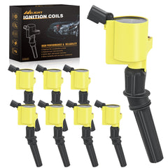 8pcs Ignition Coil Pack DG508 DG457 DG472 Straight Boot Ignition Coils Fit for Ford CROWN F150 F250 F350 450 EXPEDITION EXPLORER ECONOLINE EXCURSION 1998-2003 05-14 4.6L 5.4L V8 DG491 FD503