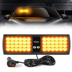 48 LED Amber Emergency Warning Strobe Lights