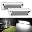 RV Exterior Light 2PCS 9 Inch White Beam Porch Lights White Aluminum Nilight