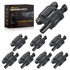 8pcs Ignition Coil Pack UF413 Fit for Chevy Silverado 1500 2500 HD Tahoe Suburban Avalanche Express Corvette Camaro Impala GMC Yukon Cadillac Escalade Pontiac 5.3 6.0L V8 Engine