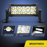 LED Light Bar 7" 36W Double Row Spot LED Light Bar