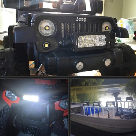 LED Light Bar 7" 36W Double Row Spot LED Light Bar