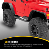 Off-Road Fender Flares Kit Compatible with 1997-2006 Wrangler TJ & LJ Nilight