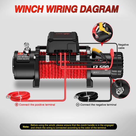 13500 lb ATV/UTV Electric Winch Kit With Synthetic Winch Rope Nilight