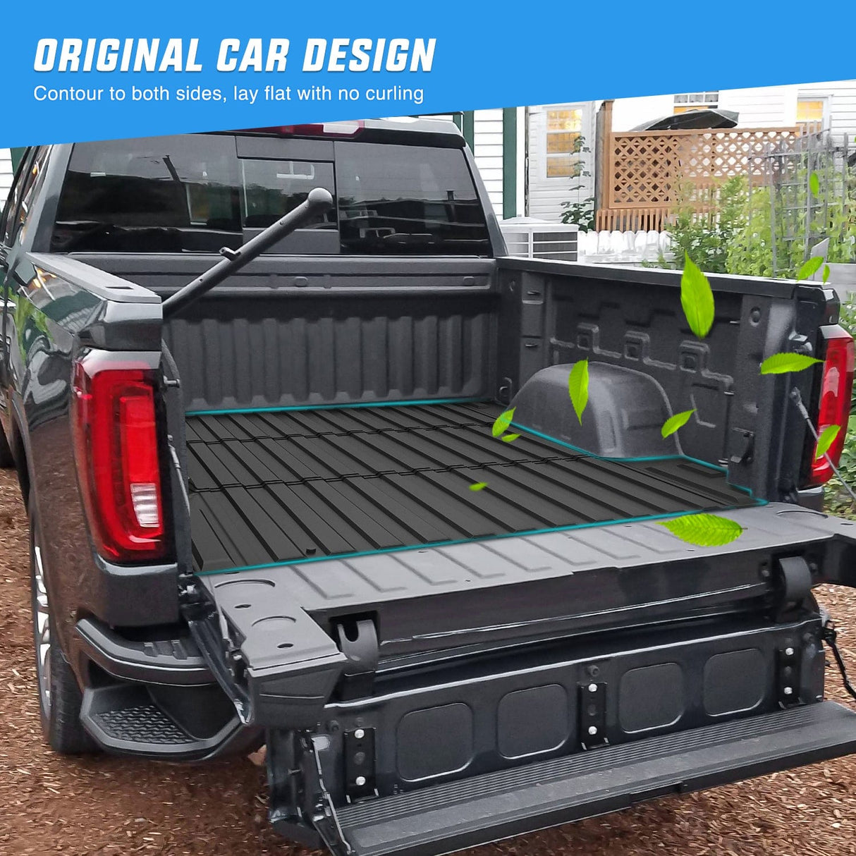 5.8ft Rubber Short Bed For 2019-2023 Chevy Silverado 1500/GMC Sierra 1500 Nilight