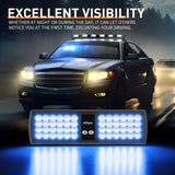 48 LED Blue Emergency Warning Strobe Lights Nilight