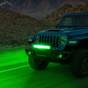 72W 12Inch Spot Flood Combo Led Light Bar- Green Beam Nilight