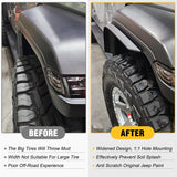 Fender Flares Extensions Set Compatible with 2020-2024 Gladiator JT (Only for Low Wheel Arches) Nilight