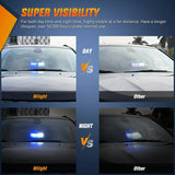 8 Inch 16 Leds Windshield Hazard Blue White Strobe Light Nilight