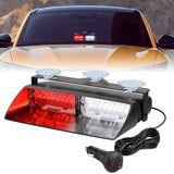 8 Inch 16 Leds Windshield Hazard Red White Strobe Light Nilight