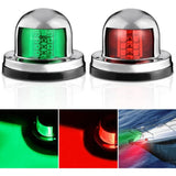 8 Leds Red Green Marine LED Port Starboard Signals Lights (Pair) Nilight