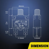 5Pcs 20Amp Terminals Circuit Breaker Nilight