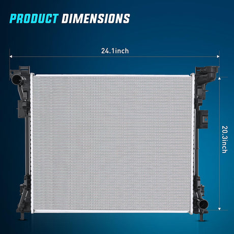 Radiator 2008-2020 Dodge Grand Caravan 2008-2016 Chrysler Town Country 2009-2014 VW Routan 2012-2015 Ram C/V 3.3L 3.6L 3.8L 4.0L V6 FWD Radiator
