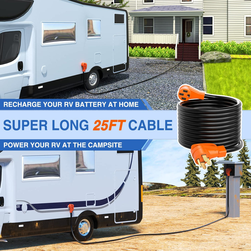 50AMP 25FT RV Extension Cord – Nilight