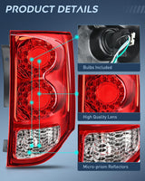 2011-2020 Dodge Grand Caravan Taillight Assembly Rear Lamp Replacement OE Style Passenger Side Nilight