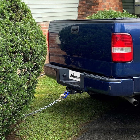 2 Inch Shackle Hitch Receiver 3/4 Inch D Ring Kit Blue Nilight