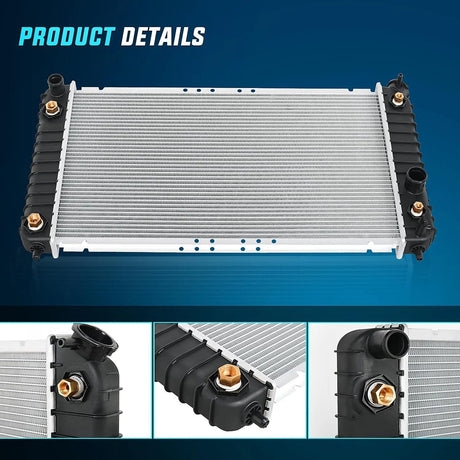 Radiator 1996-2005 Chevy Blazer 4.3L 1996-2004 Chevy S10 4.3L 1996-2001 GMC Jimmy 4.3L 1996-2004 GMC Sonoma 4.3L 1996-2001 Bravada 4.3L Radiator