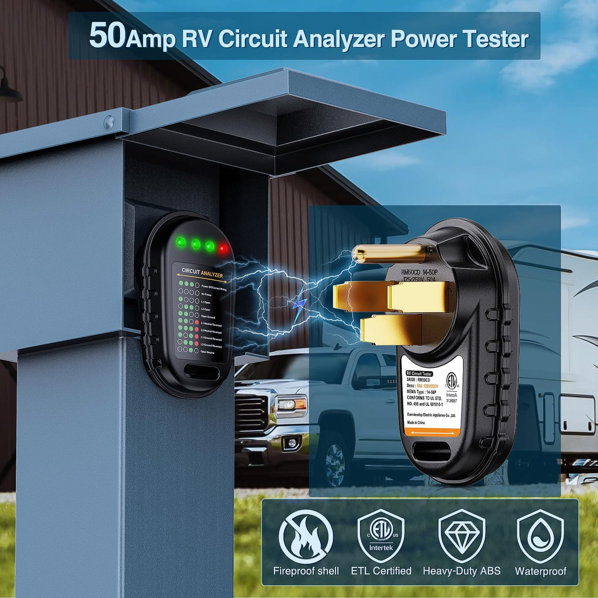 50AMP RV Circuit Tester Nilight