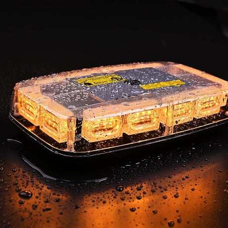 12 Inch 48 Leds Roof Top Amber Emergency Strobe Light 2PCS Nilight