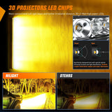 51 Inch 250W 15500LM Amber Slim Spot Flood Led Light Bar | 2 Style Mounts Nilight